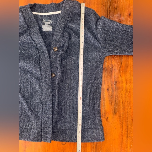 Live 2 Lounge 3pc blue Textured Cable Knit Cardigan Tank & Pant Set Blue Sz S - Picture 15 of 16